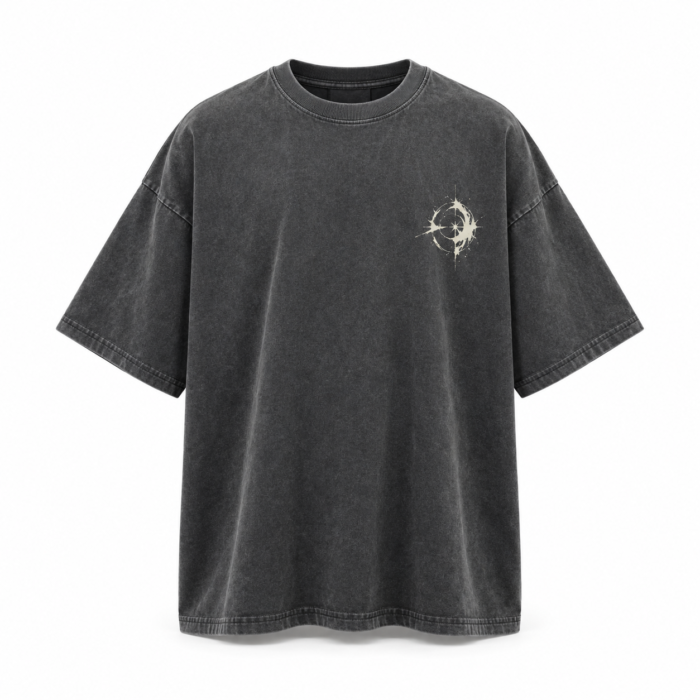 Washed Charcoal Oversized T-Shirt HG-ST-01