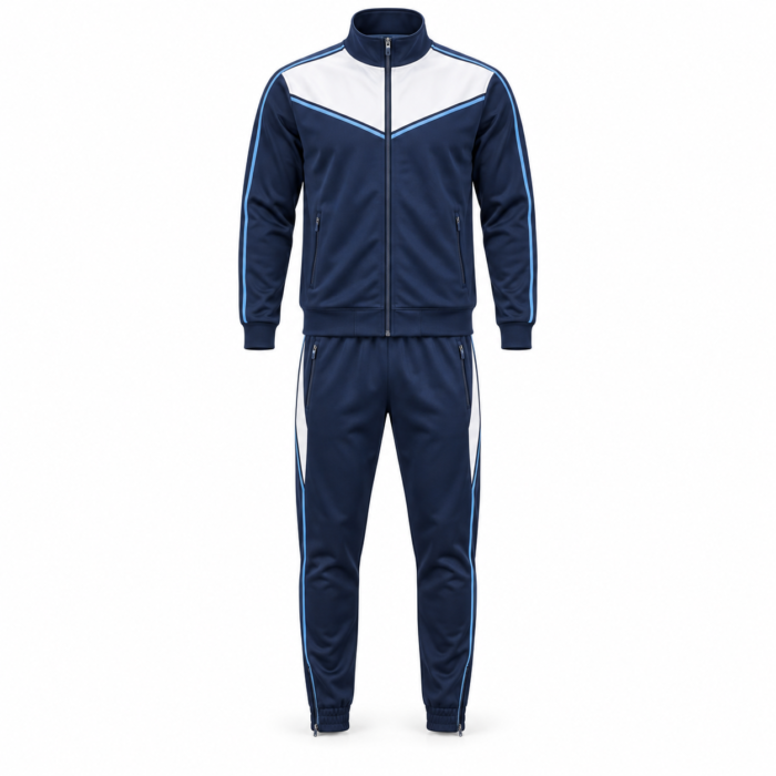 Navy White Athletic Tracksuit HG-TS-01