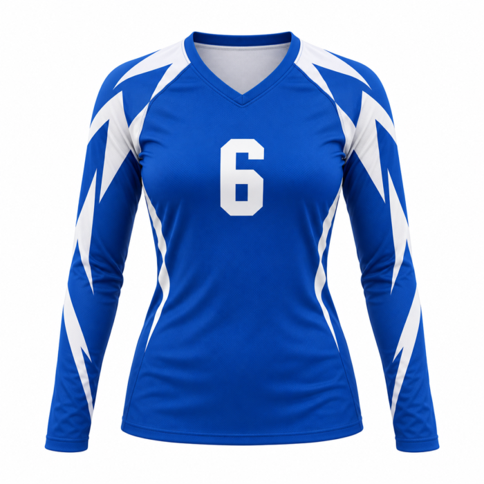 Royal Blue Lightning Volleyball Jersey HG-VJ-02