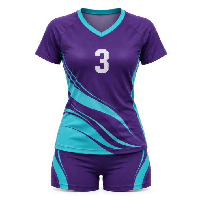 Purple Wave Volleyball Uniform HG-VU-05